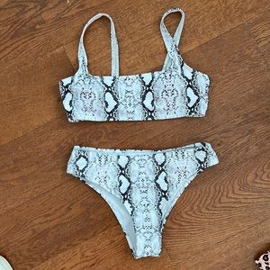 Snake print bikini